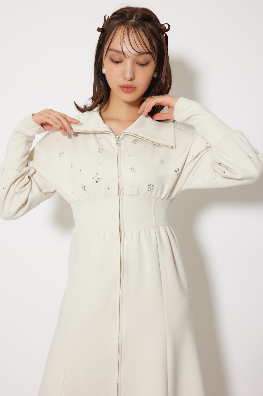 超美品◆PAUL&JOE◆ラッフルワンピース◆アシンメトリー◆リボン◆黒◆40 JILL STUART ワンピース アシンメトリーラッフルワンピース