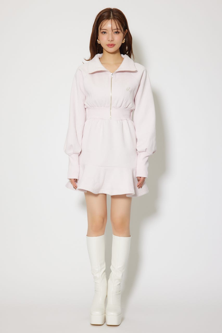 ティアードペプラムワンピース PNK FREE