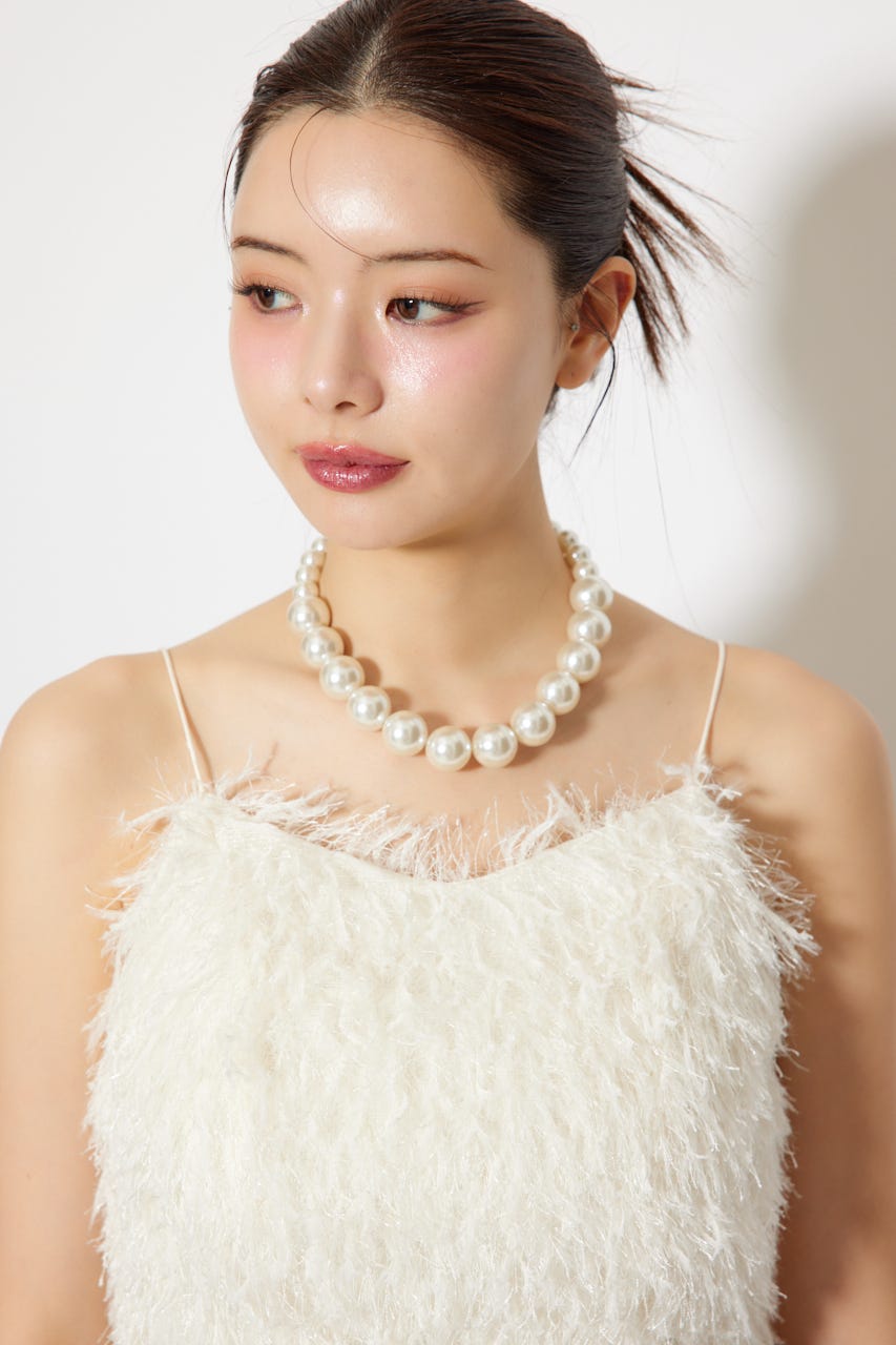 キャミソール フェイクシアーフェザービスチェ 秋服 rienda | フェイクシアーフェザービスチェ (キャミソール