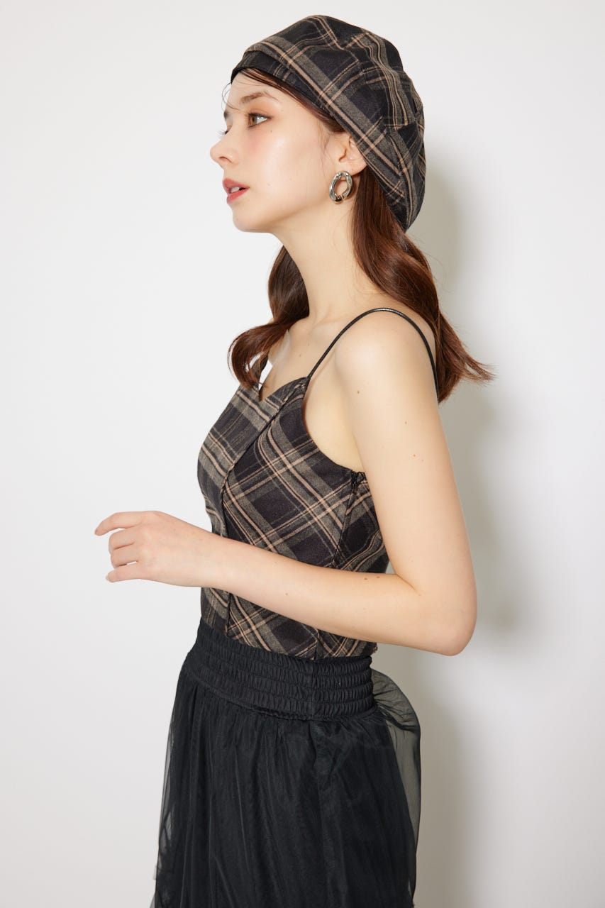 チェックビスチェ BLK FREE