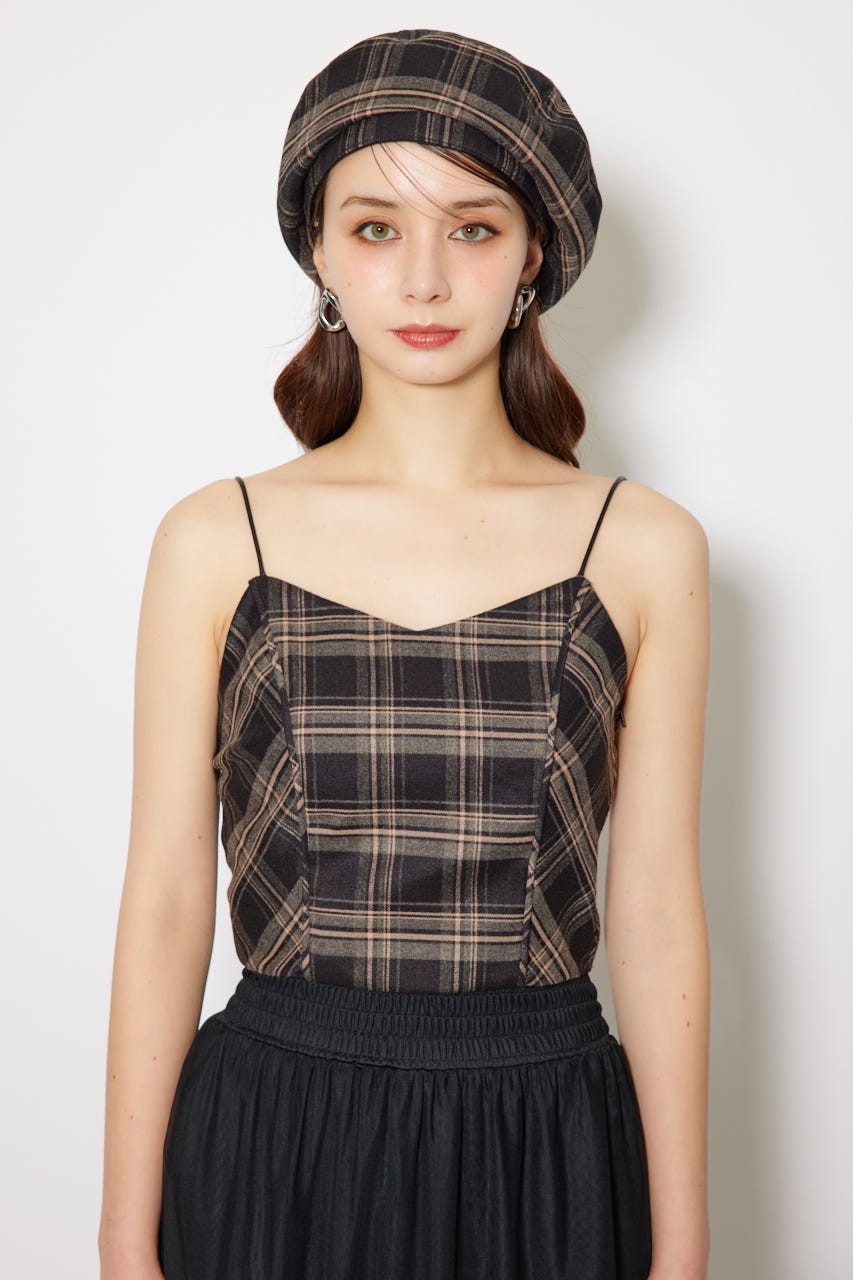 チェックビスチェ BLK FREE