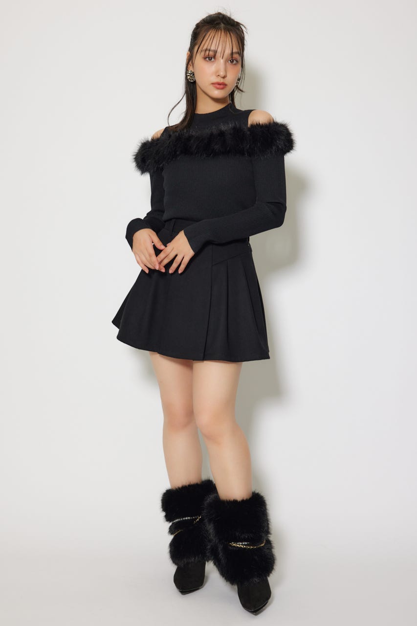 ボンディングストラクチャーミニスコートショートパンツ BLK M