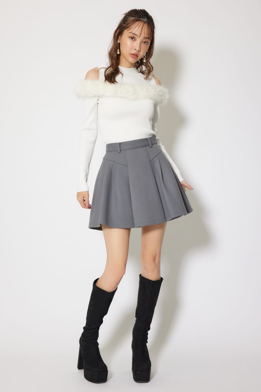 ボンディングストラクチャーミニスコートショートパンツ GRY M