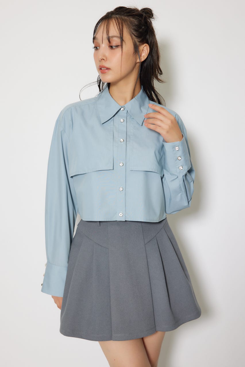 ボンディングストラクチャーミニスコートショートパンツ GRY M