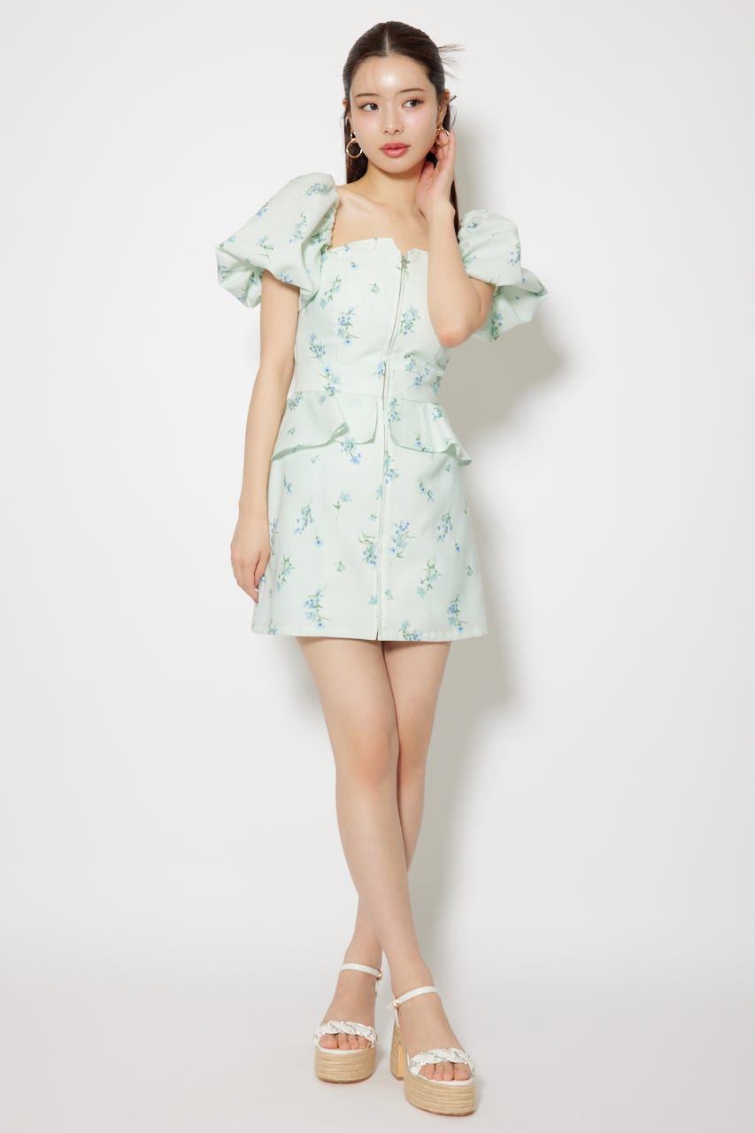 【AKB48 千葉恵里さん着用】2WAYオフショルベアワンピース L/BLU M