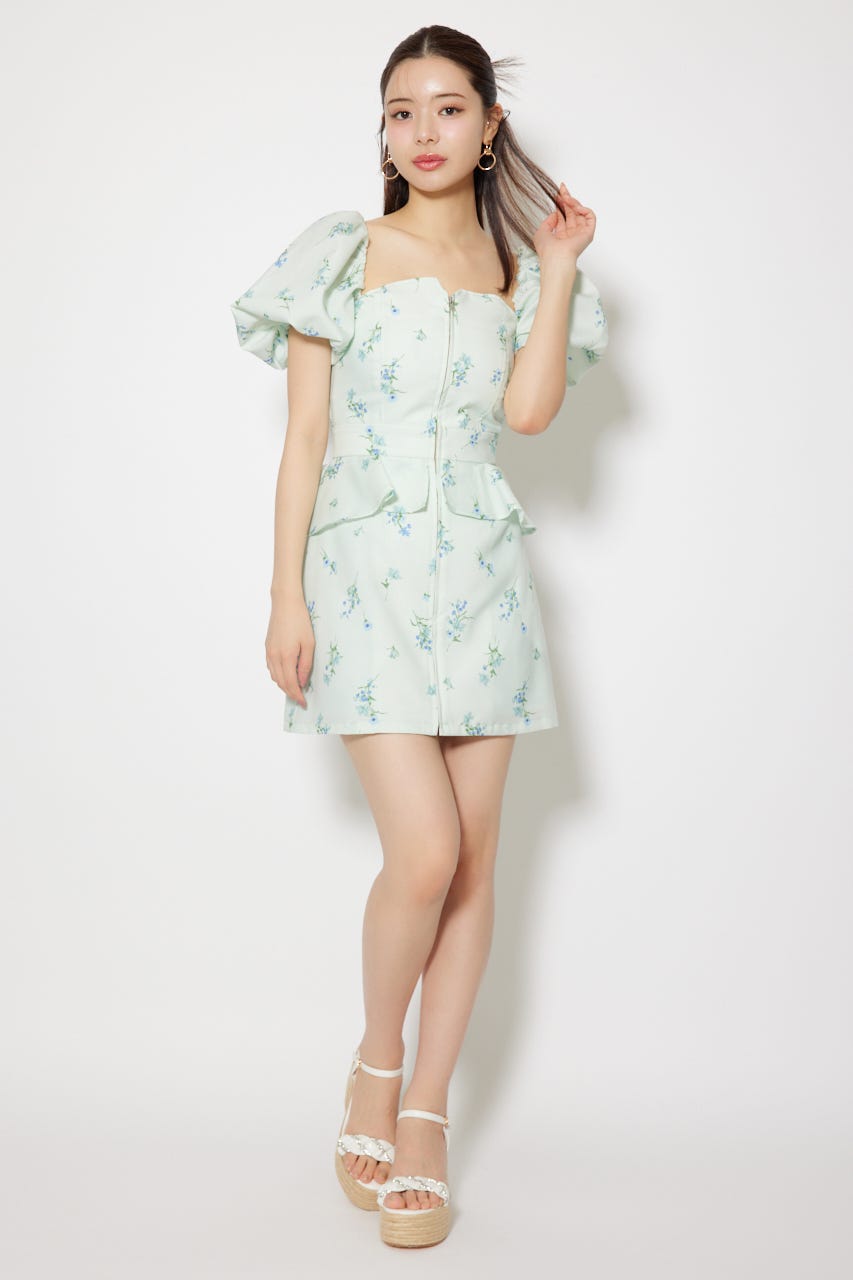 【AKB48 千葉恵里さん着用】2WAYオフショルベアワンピース L/BLU M