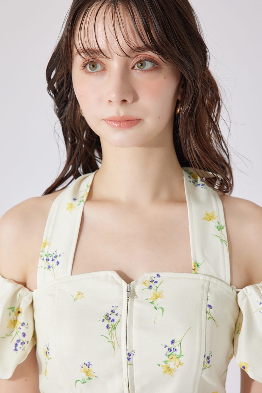 【AKB48 千葉恵里さん着用】2WAYオフショルベアワンピース YEL S