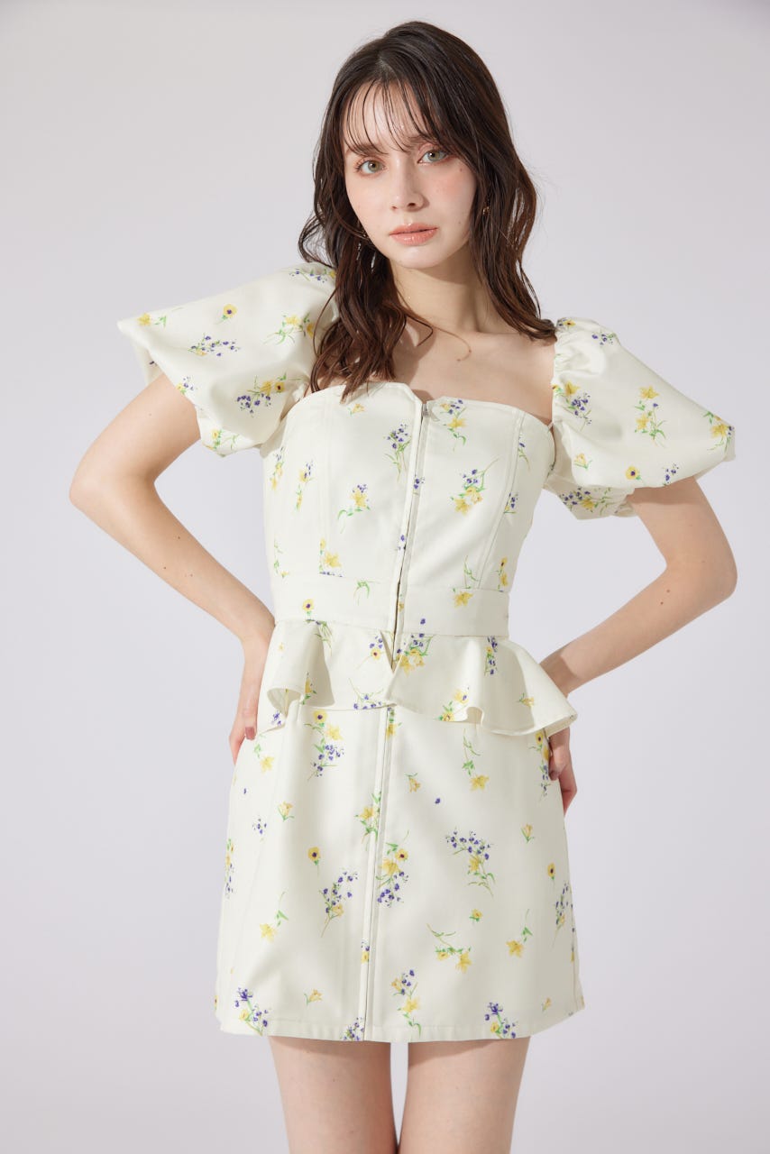 【AKB48 千葉恵里さん着用】2WAYオフショルベアワンピース YEL S