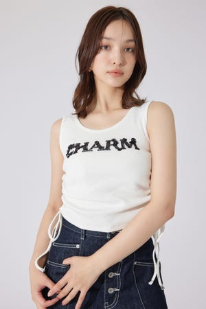 リエンダ専用 rienda | ビジュードロストタンクトップス (Tシャツ・カットソー