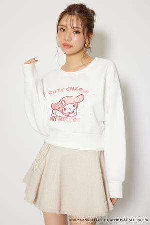 マイメロ&クロミコラボスウェットトップス