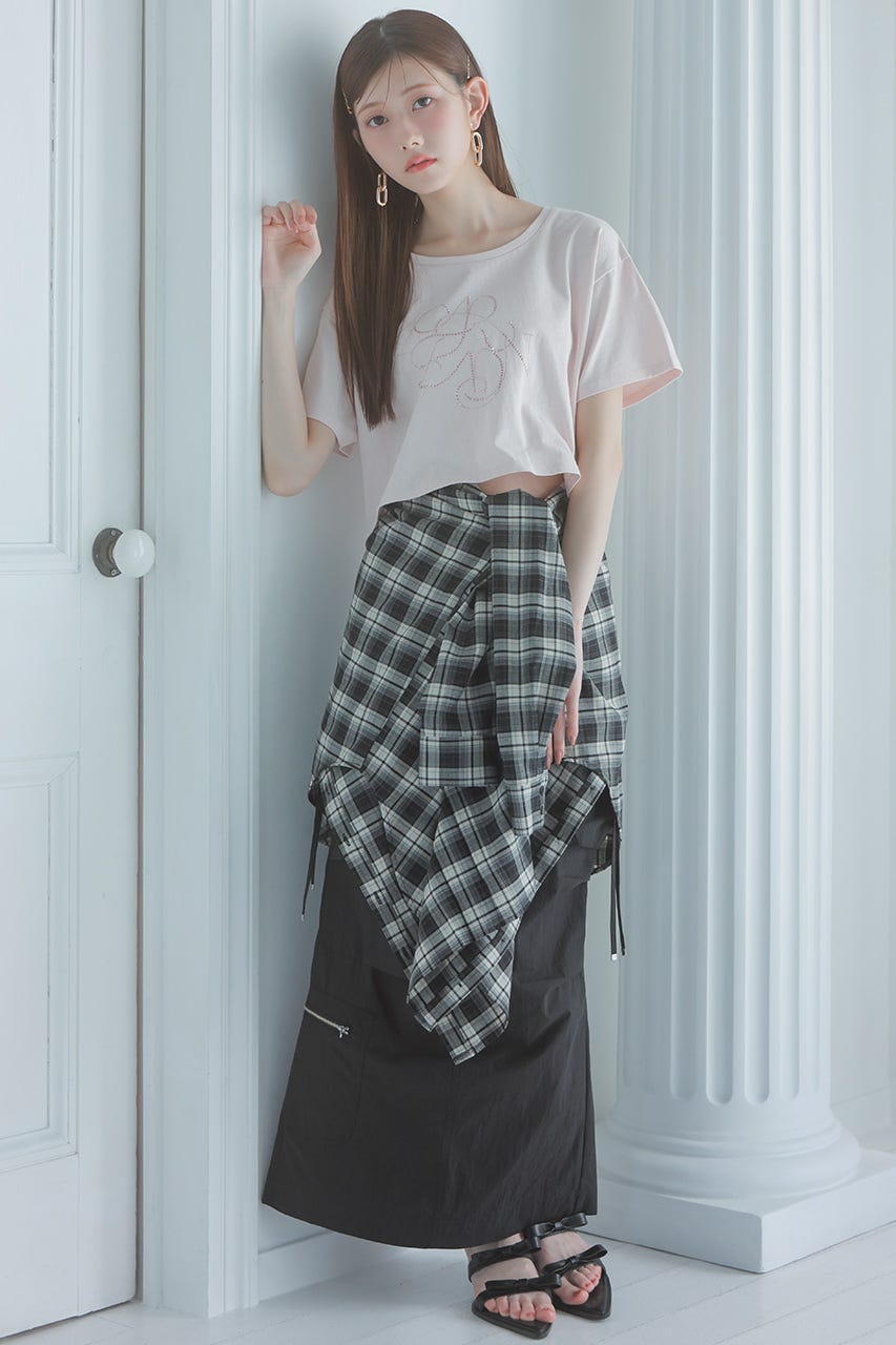tシャツ 「AKB48千葉恵里さん着用」シャーリングカットトップス 夏服 シアートップス レディース AKB48千葉恵里さん着用】シャーリングカットトップス 夏服