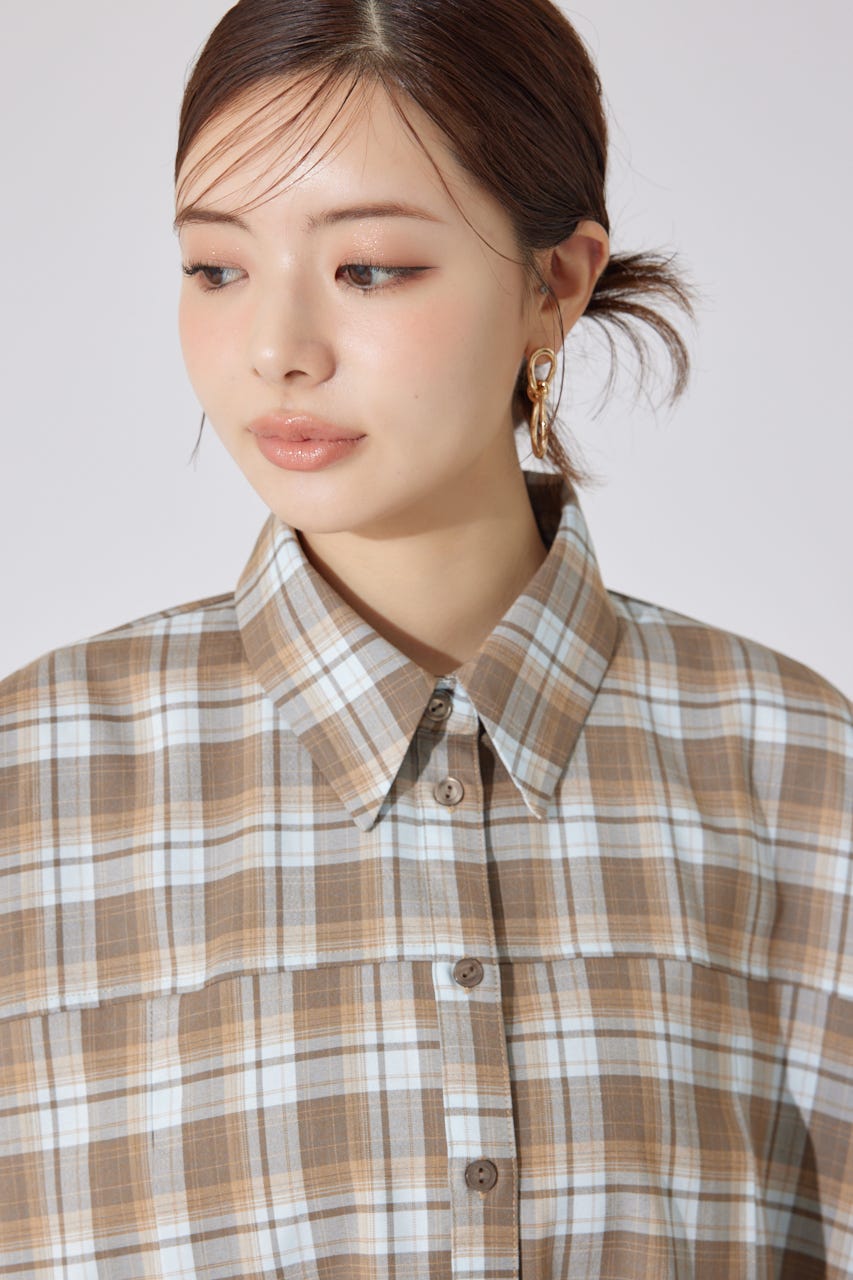 【AKB48 千葉恵里さん着用】オーバールーズシャツトップス L/BLU FREE