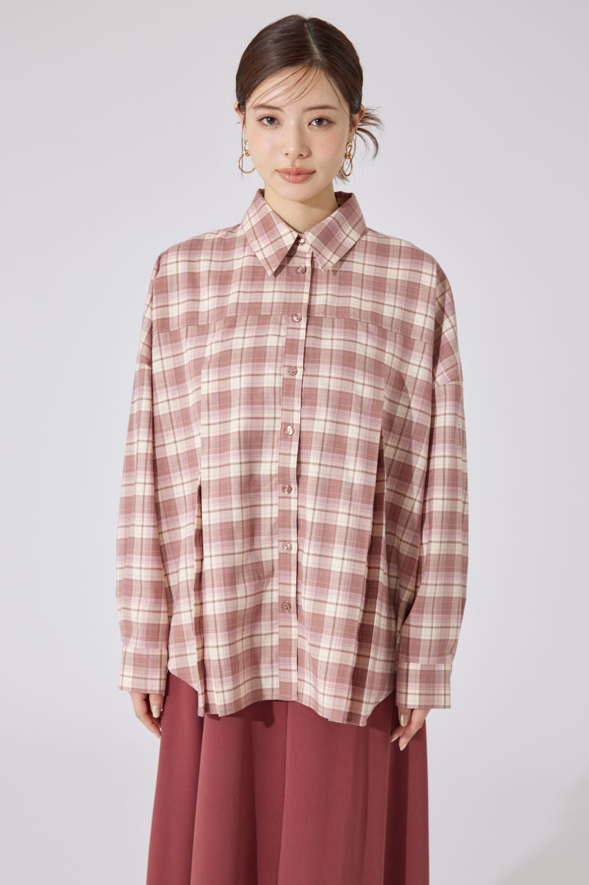 ブラウス シャツ 「AKB48 千葉恵里さん着用」オーバールーズシャツトップス 秋服 レディース rienda | 【AKB48 千葉恵里さん着用】オーバールーズシャツ