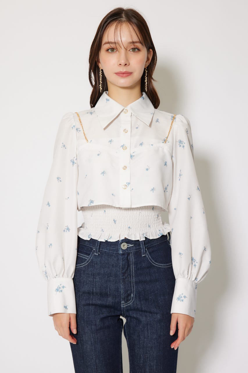 シーニュ　cygne ウエストシャーリングブラウス rienda｜ウエストシャーリングZIPブラウス | Rakuten Fashion