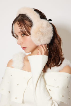 フェイクファーコンパクトイヤーマフ