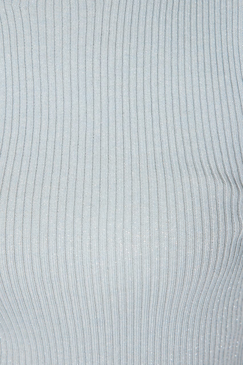 サムホール付きウォッシャブルハイネックニットトップス L/BLU S