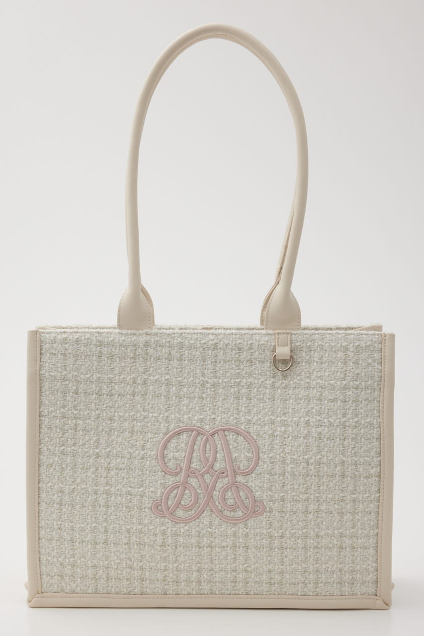 rienda トートバッグ WRR ロゴ rienda | 【一部店舗・WEB限定】WRRロゴフェイクレザートート