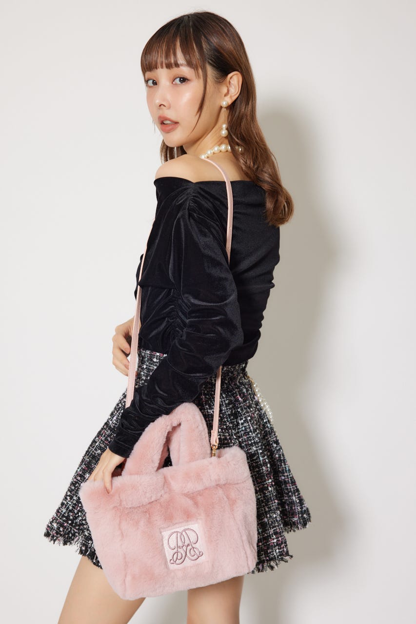 rienda | 【WEB限定】フェイクファートートバッグ (すべて