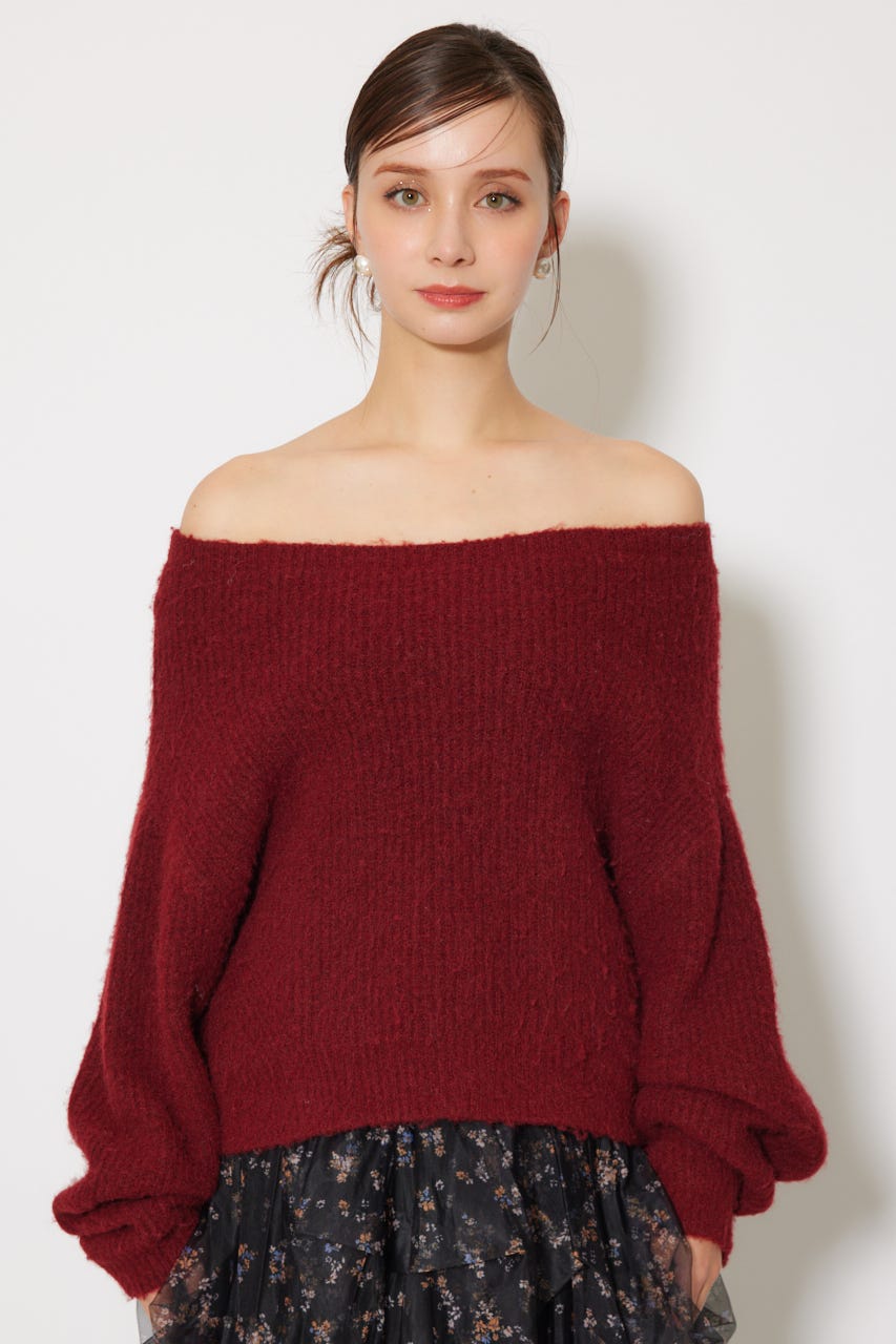 rienda オフショルトップス&デニムパンツ rienda | 2WAYオフショルダーショートトップス (シャツ