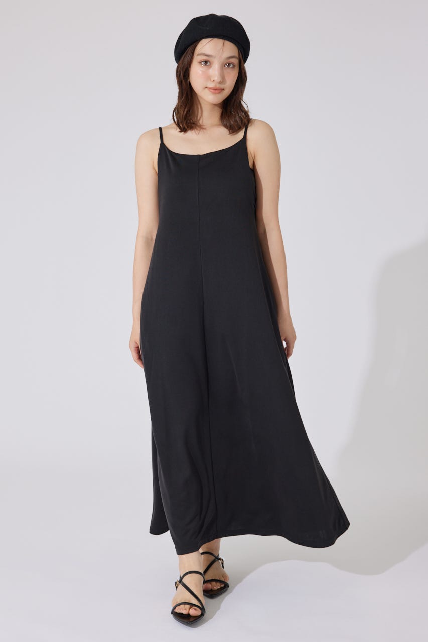 リラックスカットキャミワンピース BLK FREE