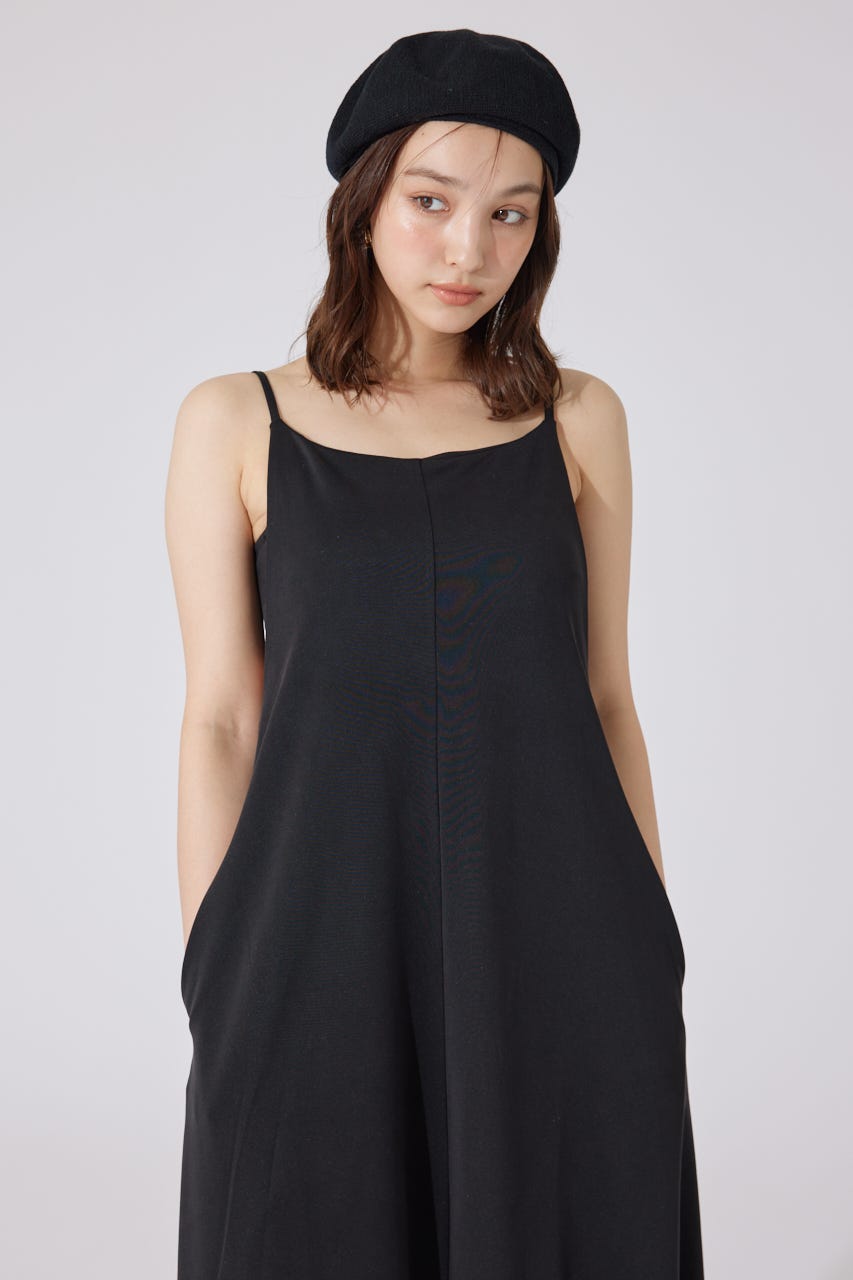 リラックスカットキャミワンピース BLK FREE