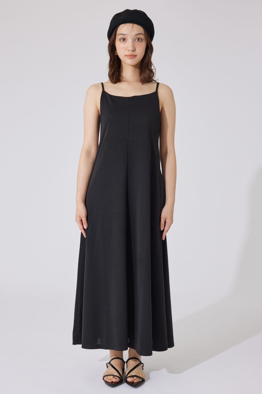 リラックスカットキャミワンピース BLK FREE