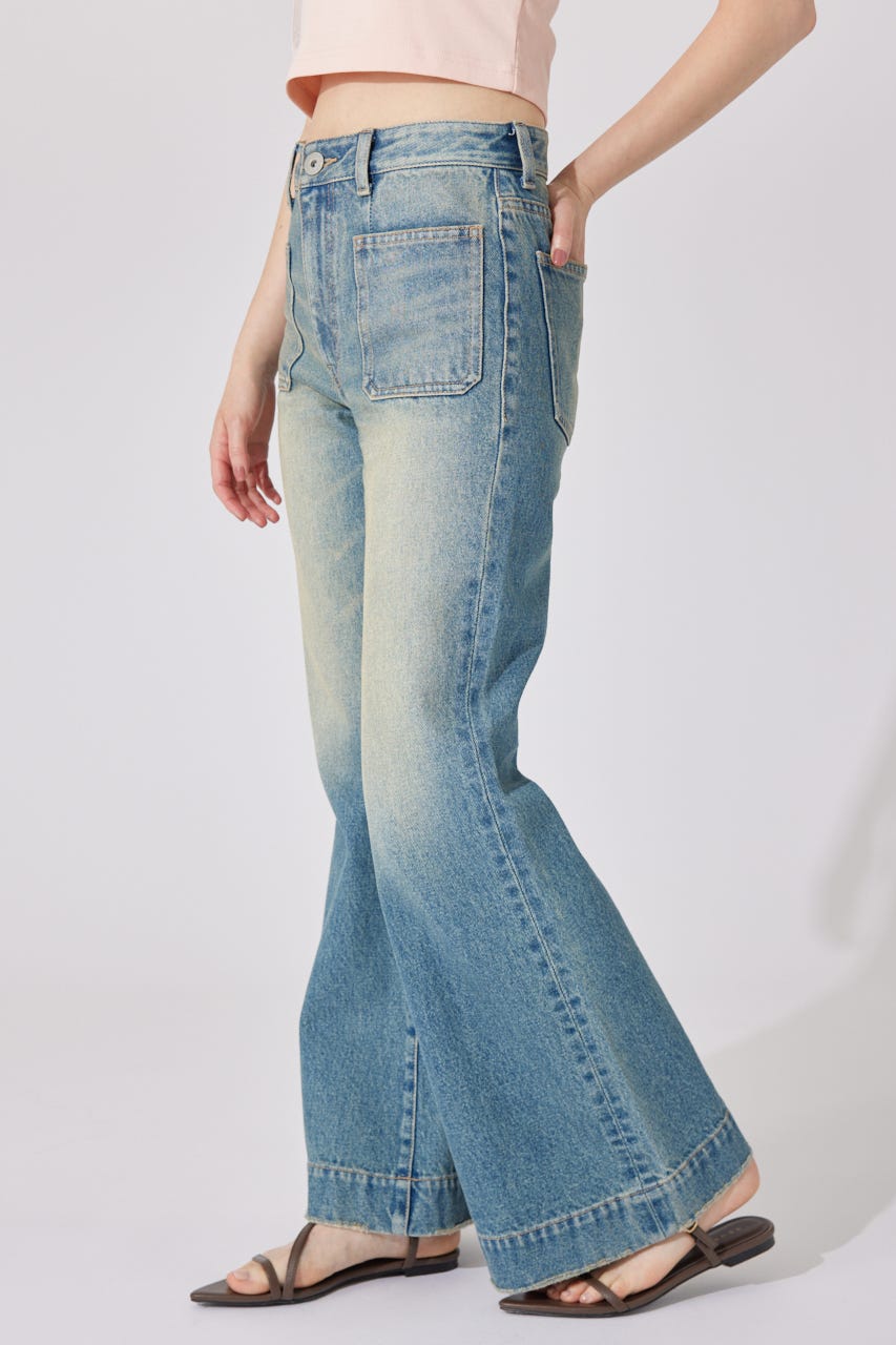 【AKB48 千葉恵里さん着用】ブーツカットデニムパンツ BLU S