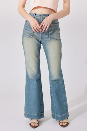 タグ付き moussy フレアデニムパンツ SLY GYDA rienda moussy フレアデニムパンツ 26インチ SLY rienda GYDA