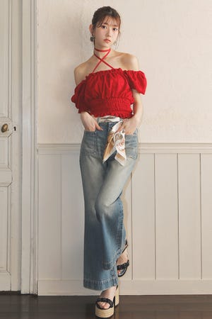 rienda オフショルトップス&デニムパンツ 公式】riendaのデニムパンツ|デニム|シェルターウェブストア