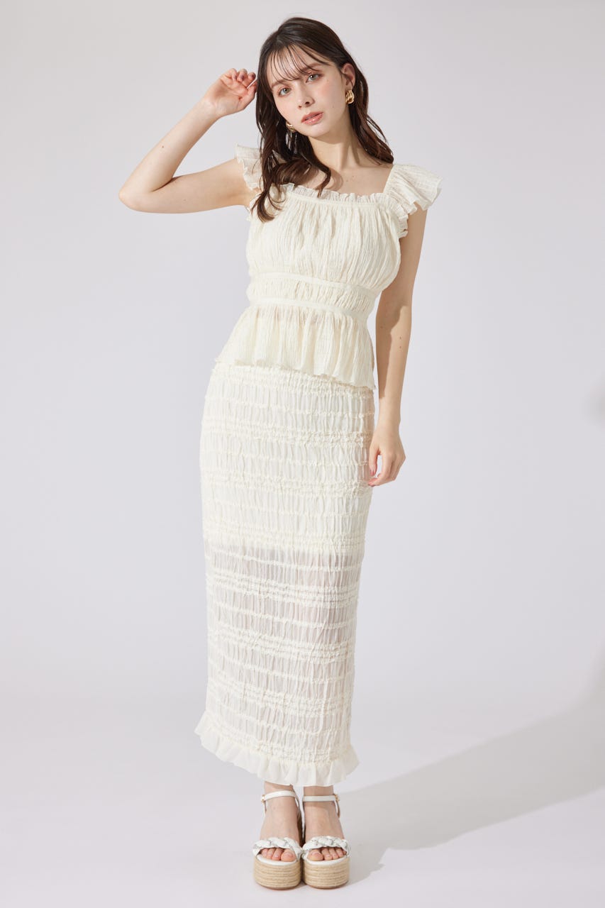 フリルギャザートップス IVOY S