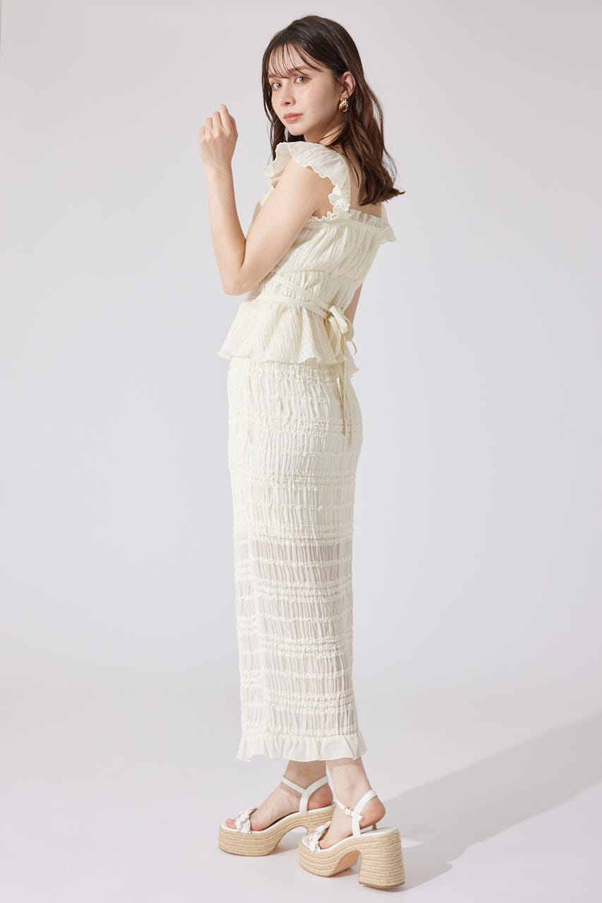 フリルギャザートップス IVOY S