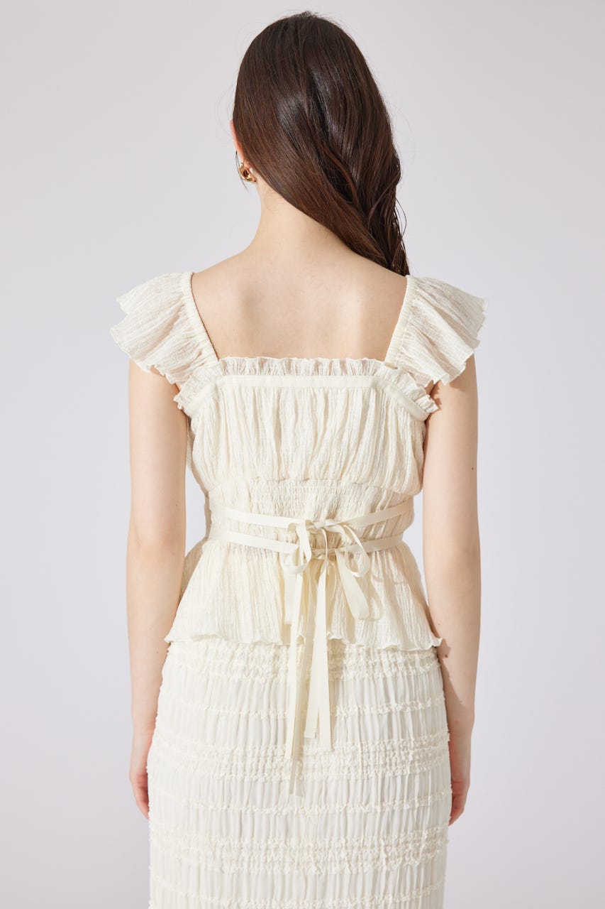 フリルギャザートップス IVOY S