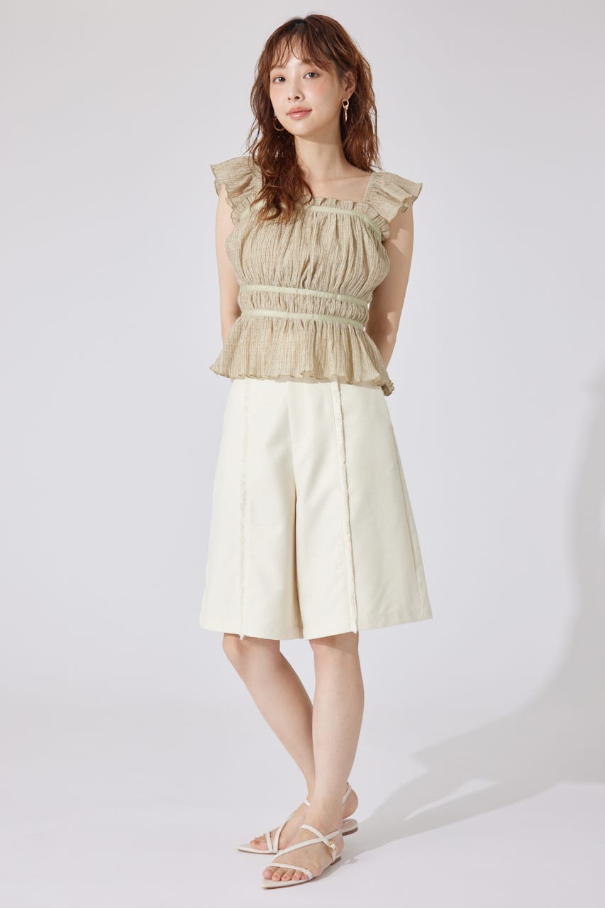 フリルギャザートップス KHA M