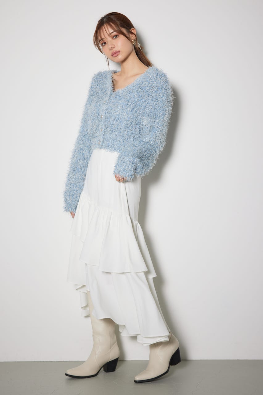 ボリュームティアードスカート WHT M