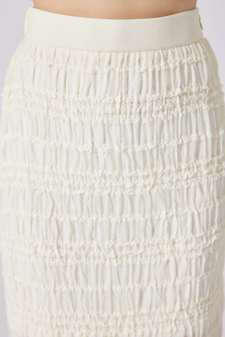 rienda | 【AKB48 千葉恵里さん着用】シャーリングカットフリル