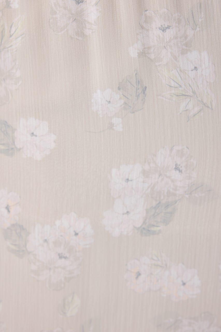 シャーリングワンピースセット L/BEG FREE