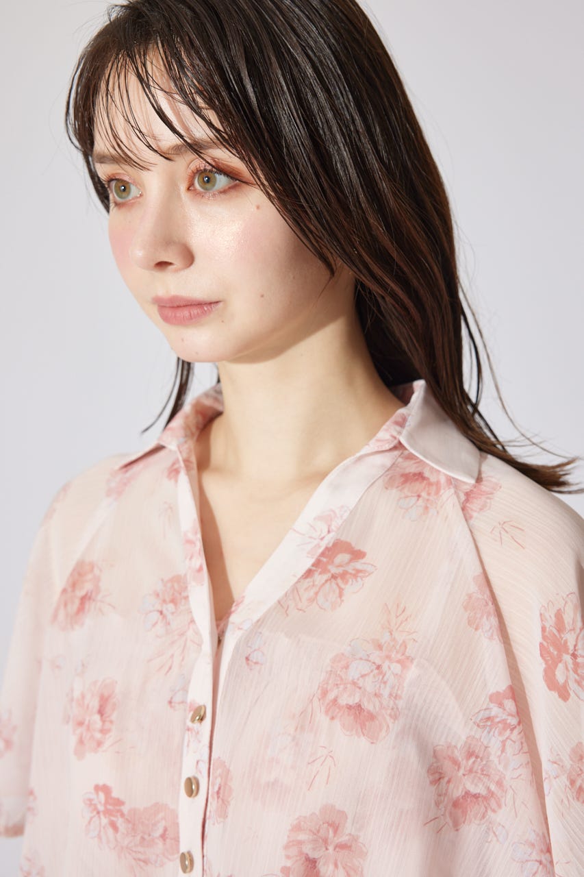 シャーリングワンピースセット PNK FREE