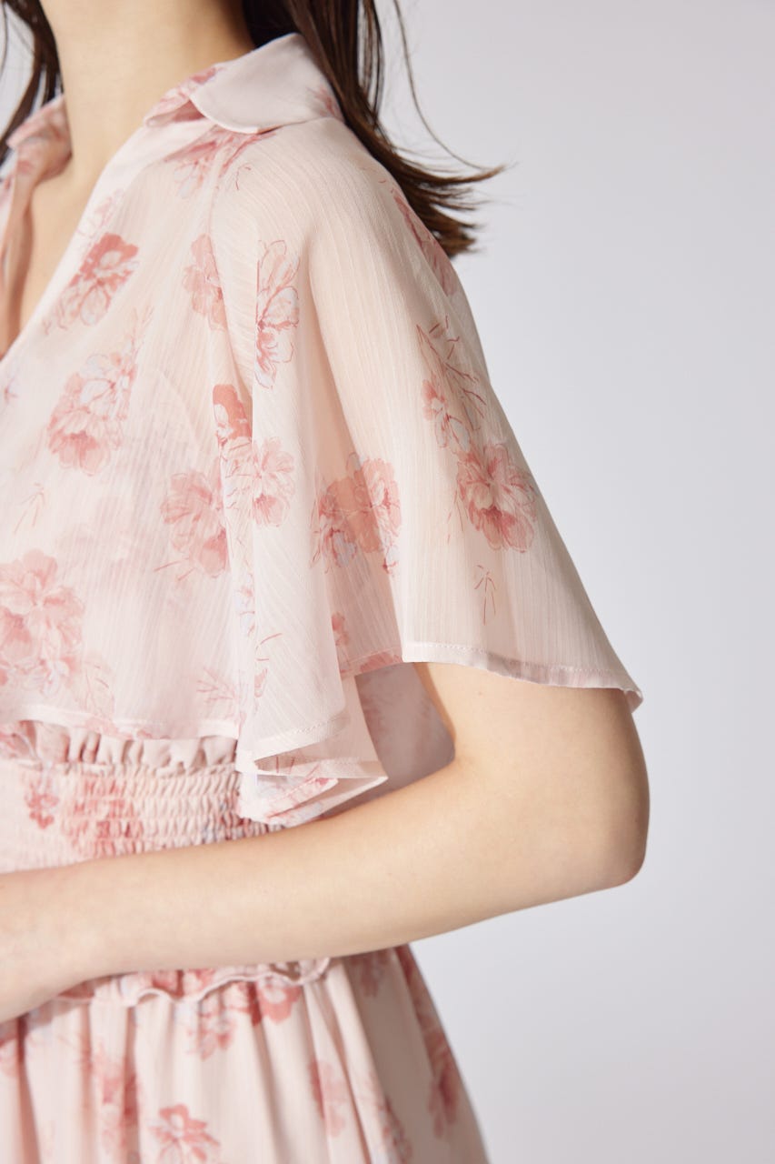 シャーリングワンピースセット PNK FREE