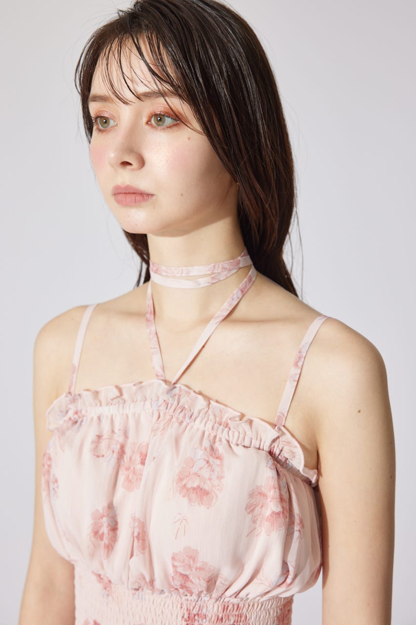 シャーリングワンピースセット PNK FREE