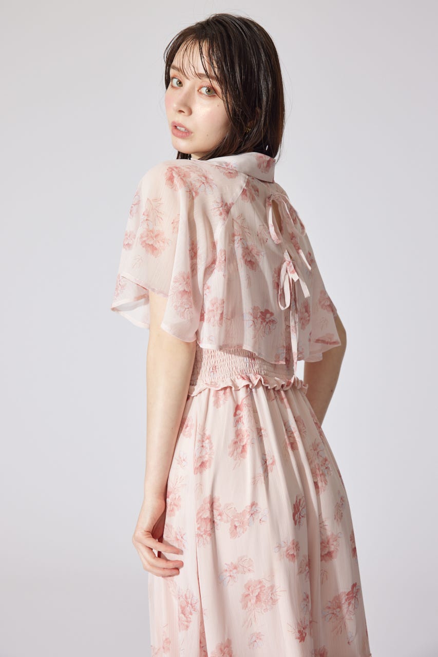 シャーリングワンピースセット PNK FREE