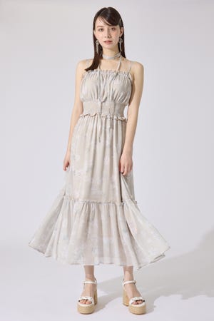 シャーリングワンピースセット