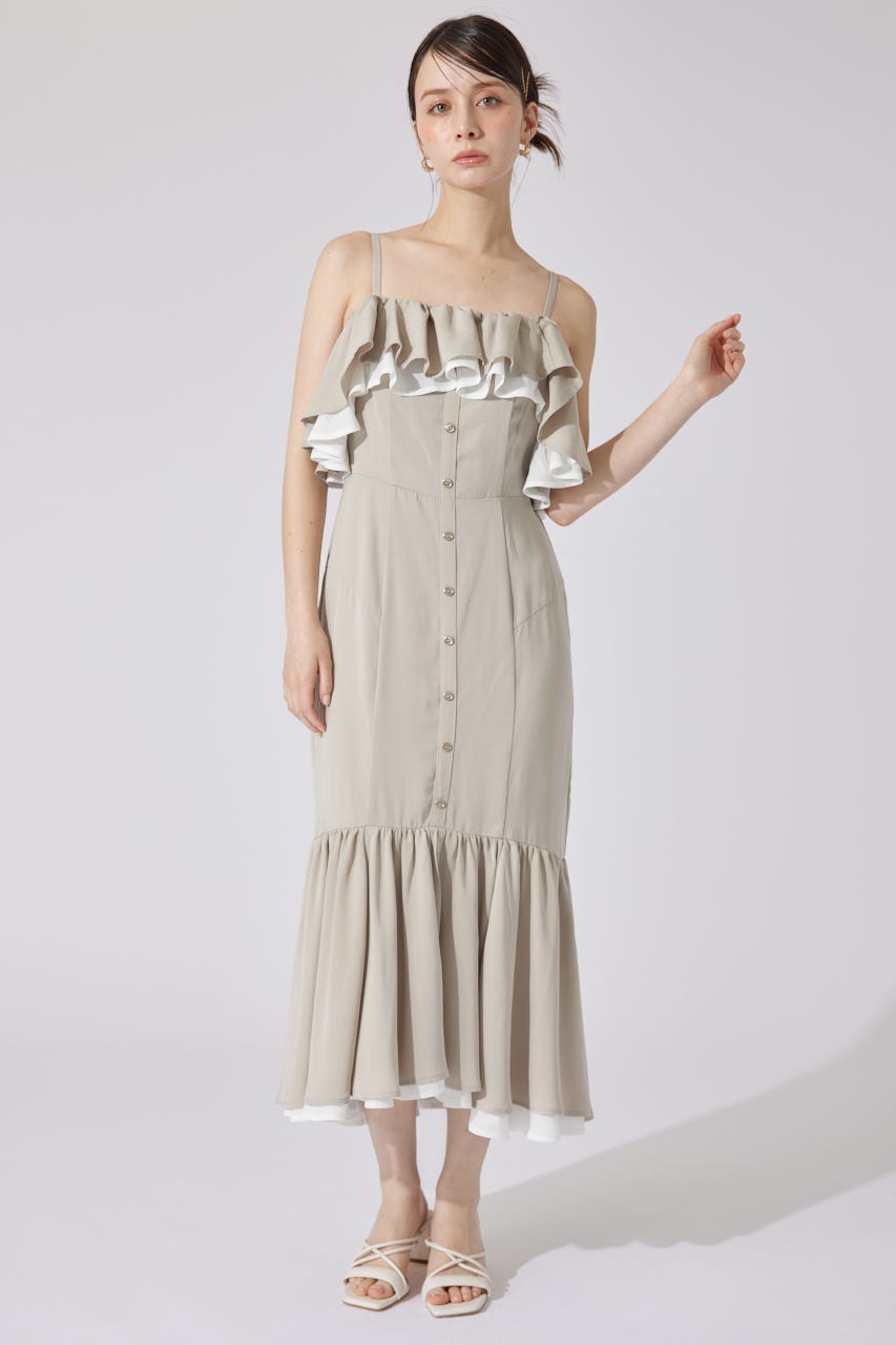 即購入× マーメイドワンピース rienda | バイカラーオフショルマーメイドワンピース