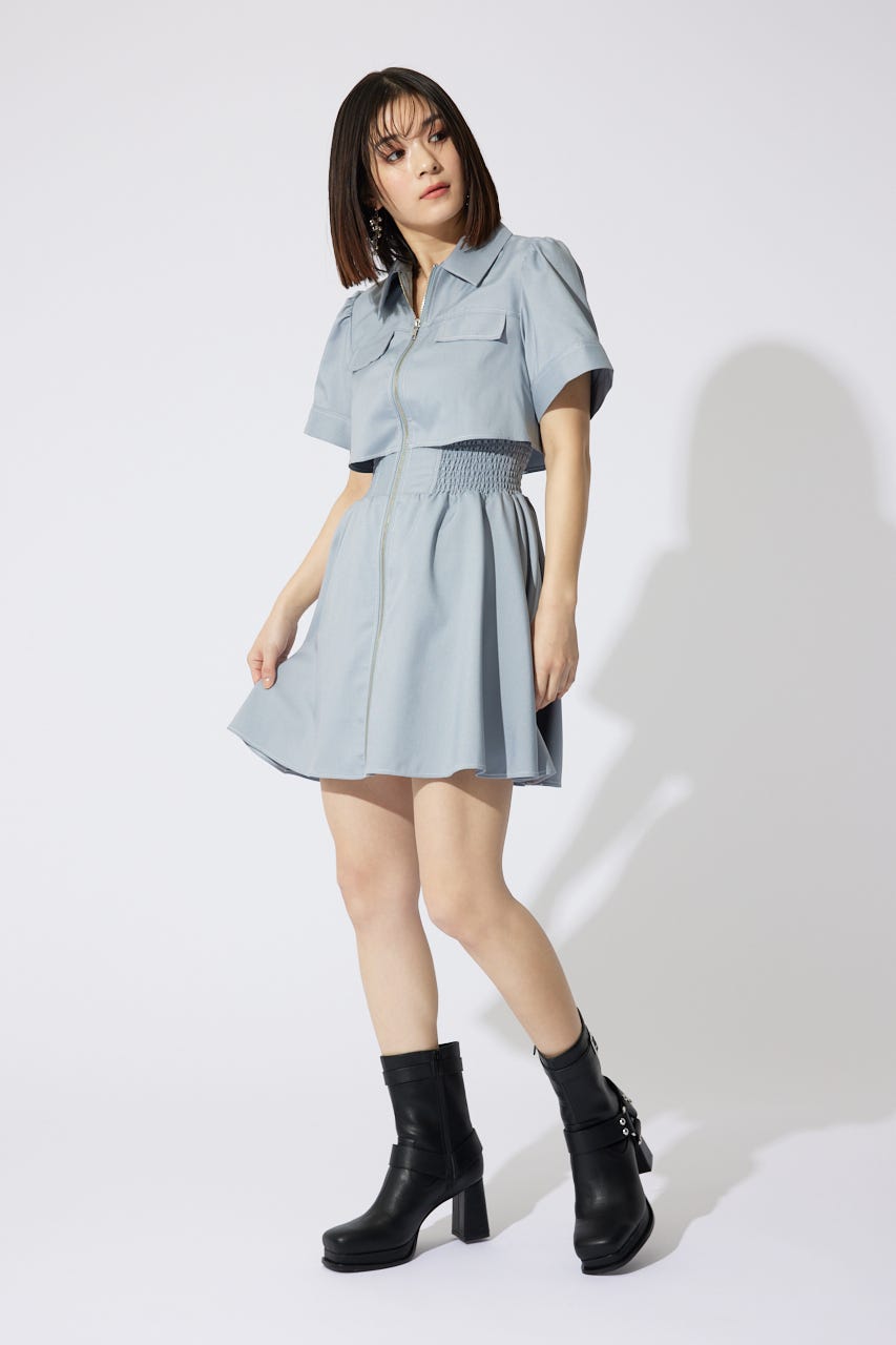 ◆公式完売品◆rienda バストフレアミニワンピース ブラック Sサイズ ◇公式完売品◇rienda バストフレアミニワンピース ブラック Sサイズ