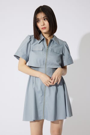 【岡崎紗絵さん着用アイテム】バストフレアミニワンピース