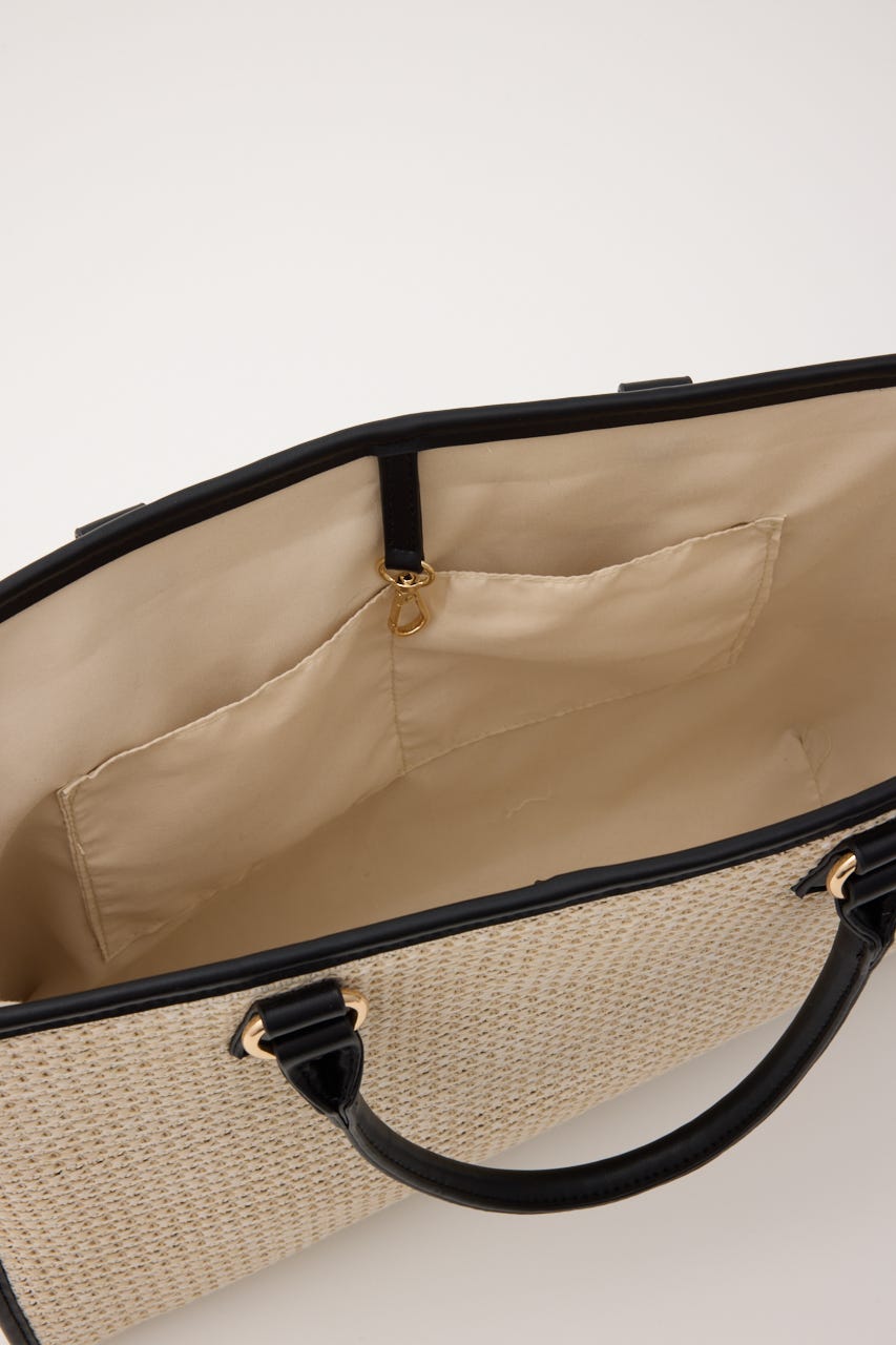 トリミングビッグトートバッグ WHT FREE