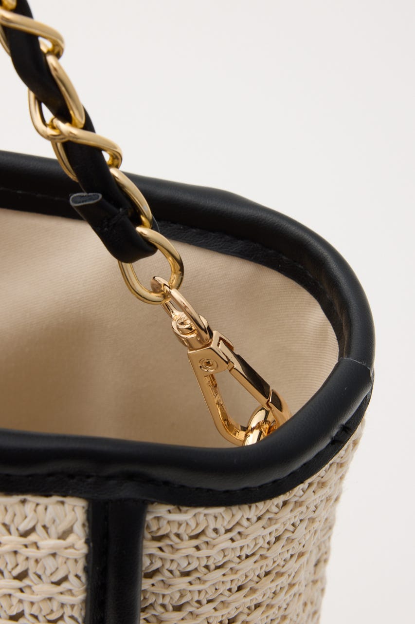 トリミングビッグトートバッグ WHT FREE