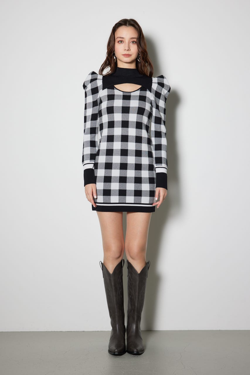 rienda - 新品　Rienda suelta ギンガムチェックワンピース rienda suelta ワンピース 「rienda suelta」GINGAHAM CHECK