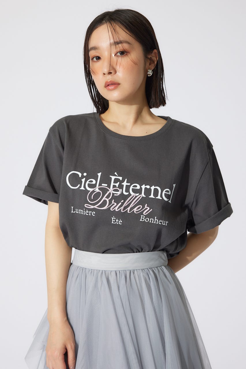 BigロゴTシャツ L/BLK FREE