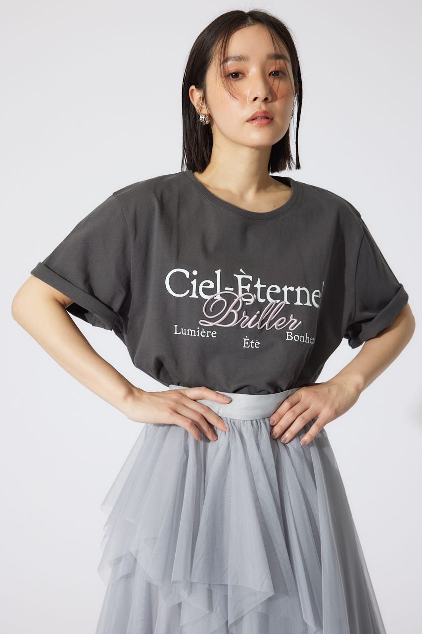 BigロゴTシャツ L/BLK FREE