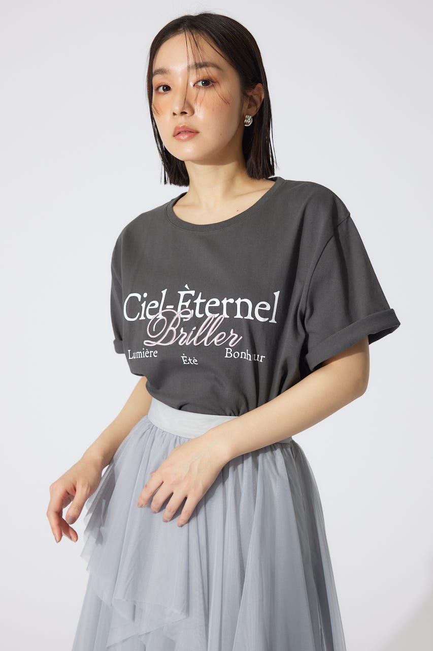 BigロゴTシャツ L/BLK FREE